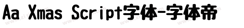 Aa Xmas Script字体字体转换